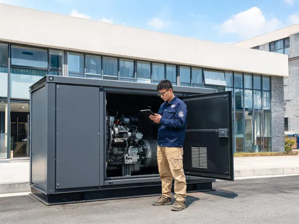 Commercial building generator service